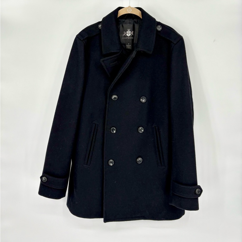 EXPRESS Men’s Black Peacoat